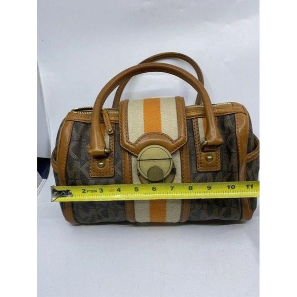 michael kors bowling bag brown tote - Picture 4 of 10